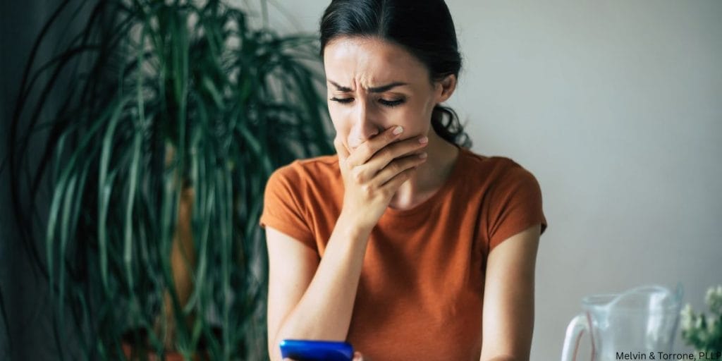 Betrayed partner discovering affair partner messages causing relationship trauma